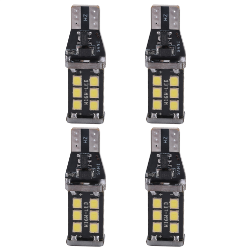 4Pcs Bright White Canbus LED Bulb for Car Backup Reverse Lights 912 2
