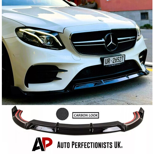 For Mercedes E Class E43 E53 AMG Line Front Splitter Spoiler Lip W213