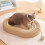 Living And Home Oval Cardboard Cat Scratching Board Pet Bed 2
