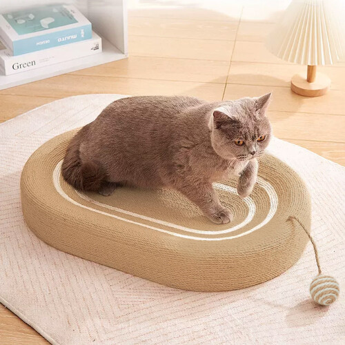 Living And Home Oval Cardboard Cat Scratching Board Pet Bed 1