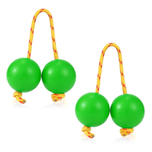paio di strumenti a percussione musicali Aslatua Shakers Kashaka verde