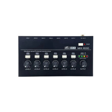 Mixer de linha estéreo de 6 canais com ruído ultrabaixo EU PLUG