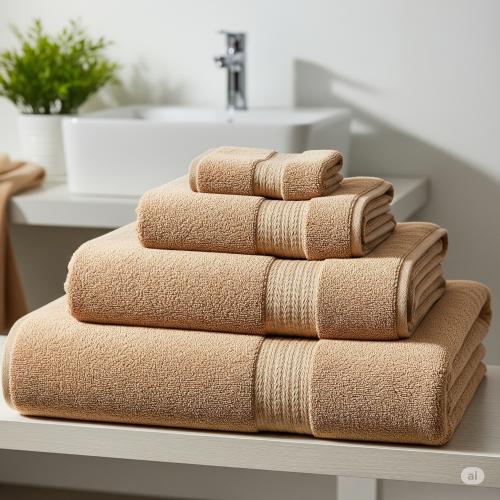 (2x Latte) Extra Large Super Jumbo Bath Sheet Towel 100% Egyptian Cotton Bath Sheets