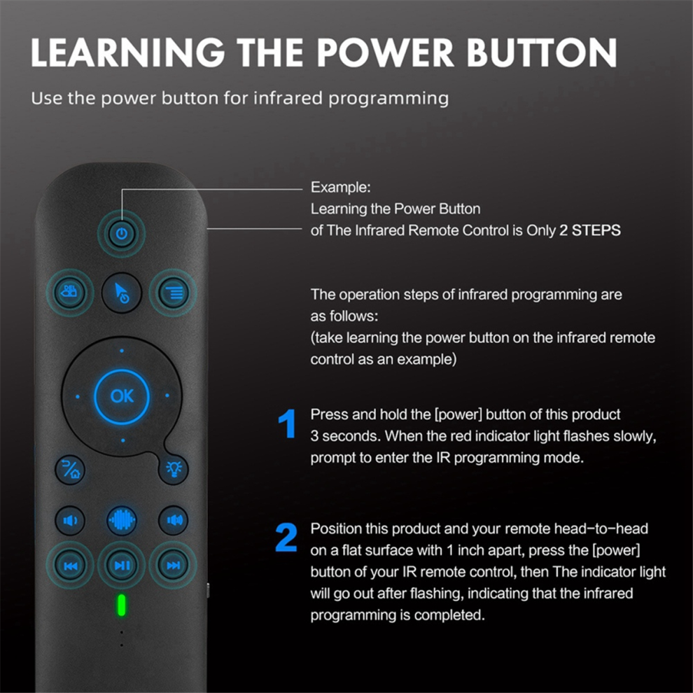 G60S Pro Bt-Afstandsbediening Met Spraakbediening, Engels En Russisch, Achtergrondverlichting-image