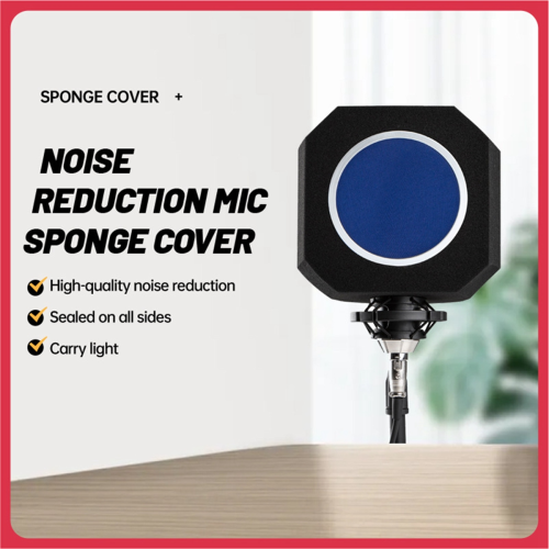Capa de esponja para microfone capacitivo Mic Sound Acoustic Red 2