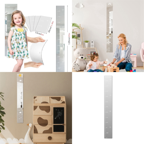 Height Measurement Wall Sticker Chart Mirror Decor Ruler 15x120cm 1