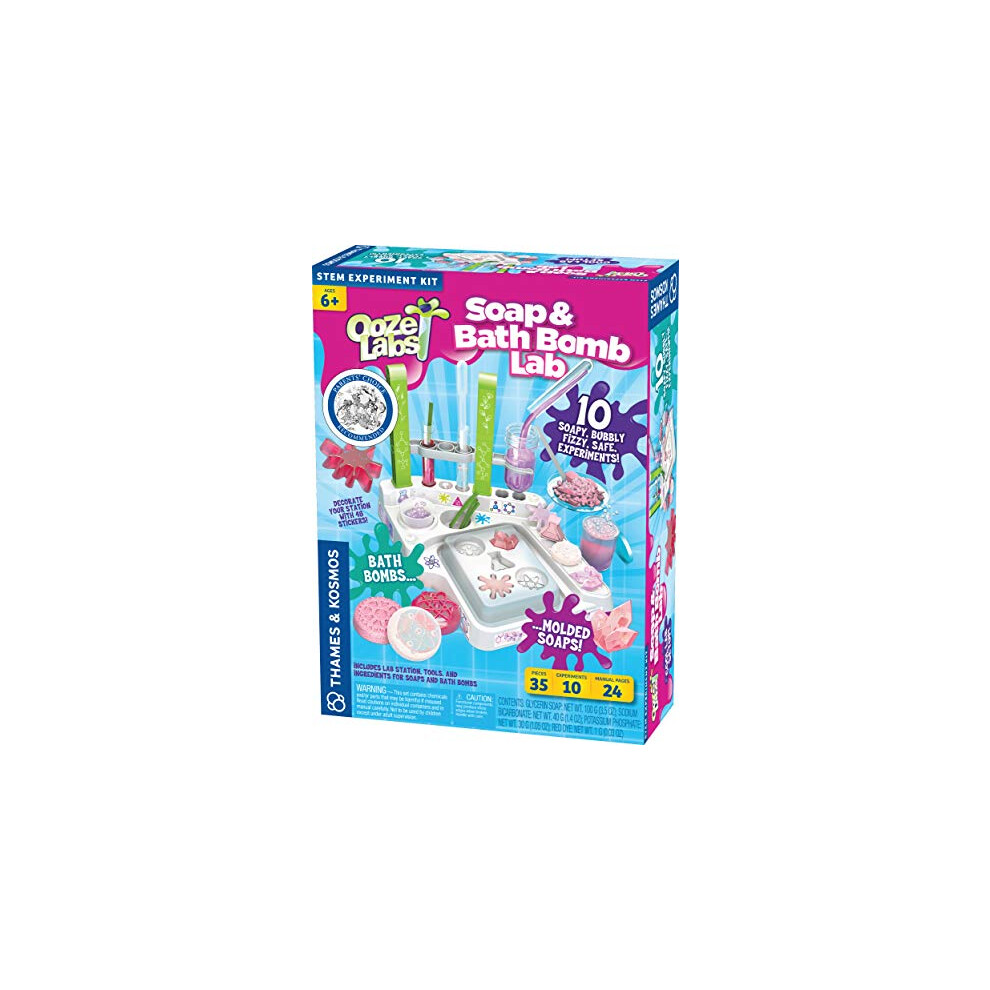 Photos - Creativity Set / Science Kit Thames & Kosmos Ooze Labs Soap & Bath Bomb Lab Kit - 10 Cosmetology & Skin Care Experiments | Parents' Choice Award Winner B 