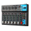Mixer de áudio profissional de 7 canais com reprodutor de MP3 USB e plugue UE 1