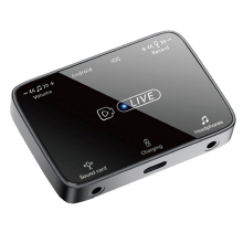 Adaptateur de carte son de diffusion en direct 2 en 1 adapté à l'interface