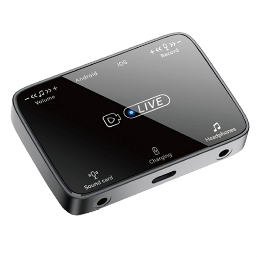 Adaptateur de carte son de diffusion en direct 2 en 1 adapté à l'interface