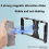 Kit universal de montagem de vídeo para smartphone com liberação rápida para celular 4