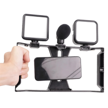Kit universal de montagem de vídeo para smartphone com liberação rápida para celular