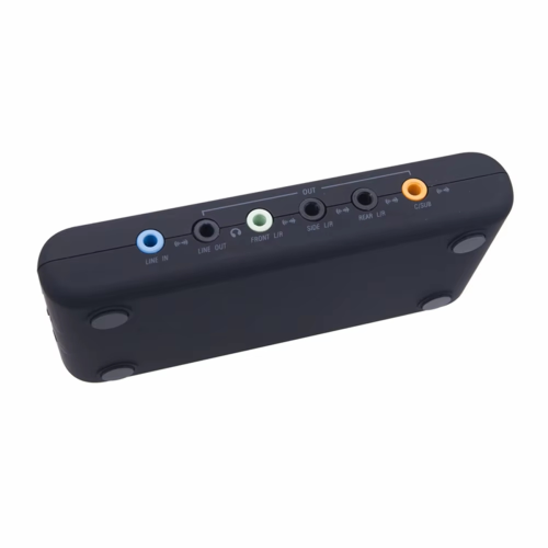 Adaptador de áudio USB 7.1 Placa de som Saída de 8 canais 1
