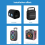 Placă amplificatoare digitală Bluetooth de 12V 24V 220V, mufă UE 4
