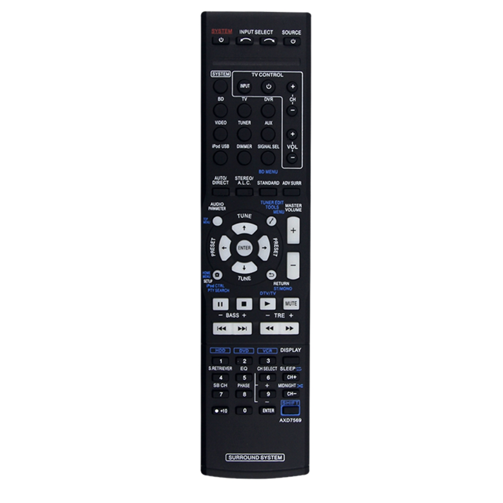 Replace Axd7569 Remote For Pioneer Av Receiver Vsx-822-K Vsx-1022-K 4712759610510