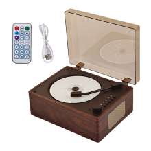 Bluetooth 5.1 CD-luidspreker met lade-speler Walnoot