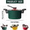 3.5 liter antistick coating, multifunctional pressure cooker, compact and efficient (green) 4
