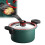 3.5 liter antistick coating, multifunctional pressure cooker, compact and efficient (green) 1
