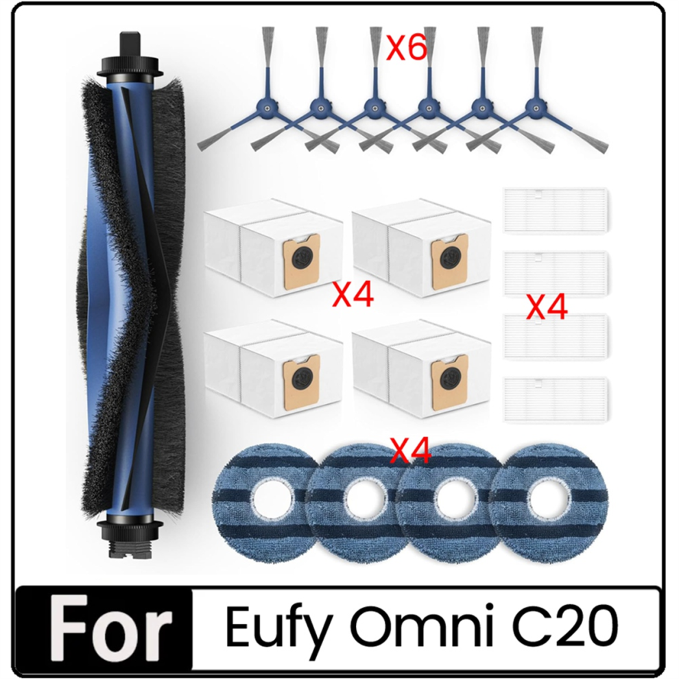 19 Stuks Hoofdborstel Hepa-Filter Stofzak Dweildoek Voor Accessoires-image