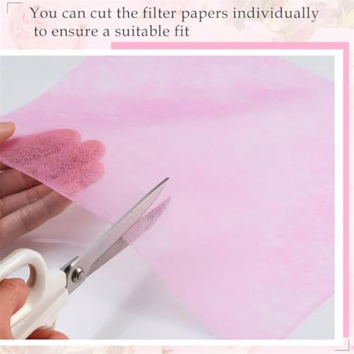 400 Blatt Nagelstaubsammler-Filterpapier, Einweg, weiß 1