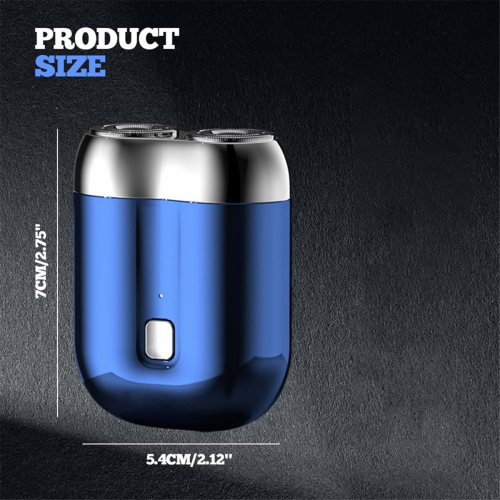 Barbeador elétrico de duas cabeças, barbeador elétrico portátil para viagem 2