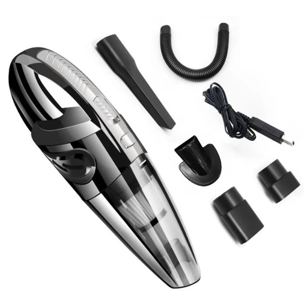 1 Set Car Vacuum Cleaner Small Car Interior Vacuum Cleaner Silver-image-OPC-PJ2NNZV-NEW