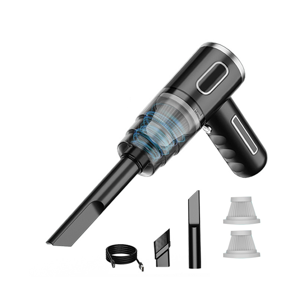 Aspirapolvere Per Auto Senza Fili, Aspirapolvere Portatile, Per Casa, Auto, Doppio Uso, Nero-image