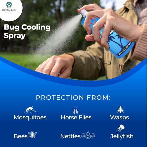 Bug Bite and Sting Relief Cooling Spray 70ml Pack of 2 2