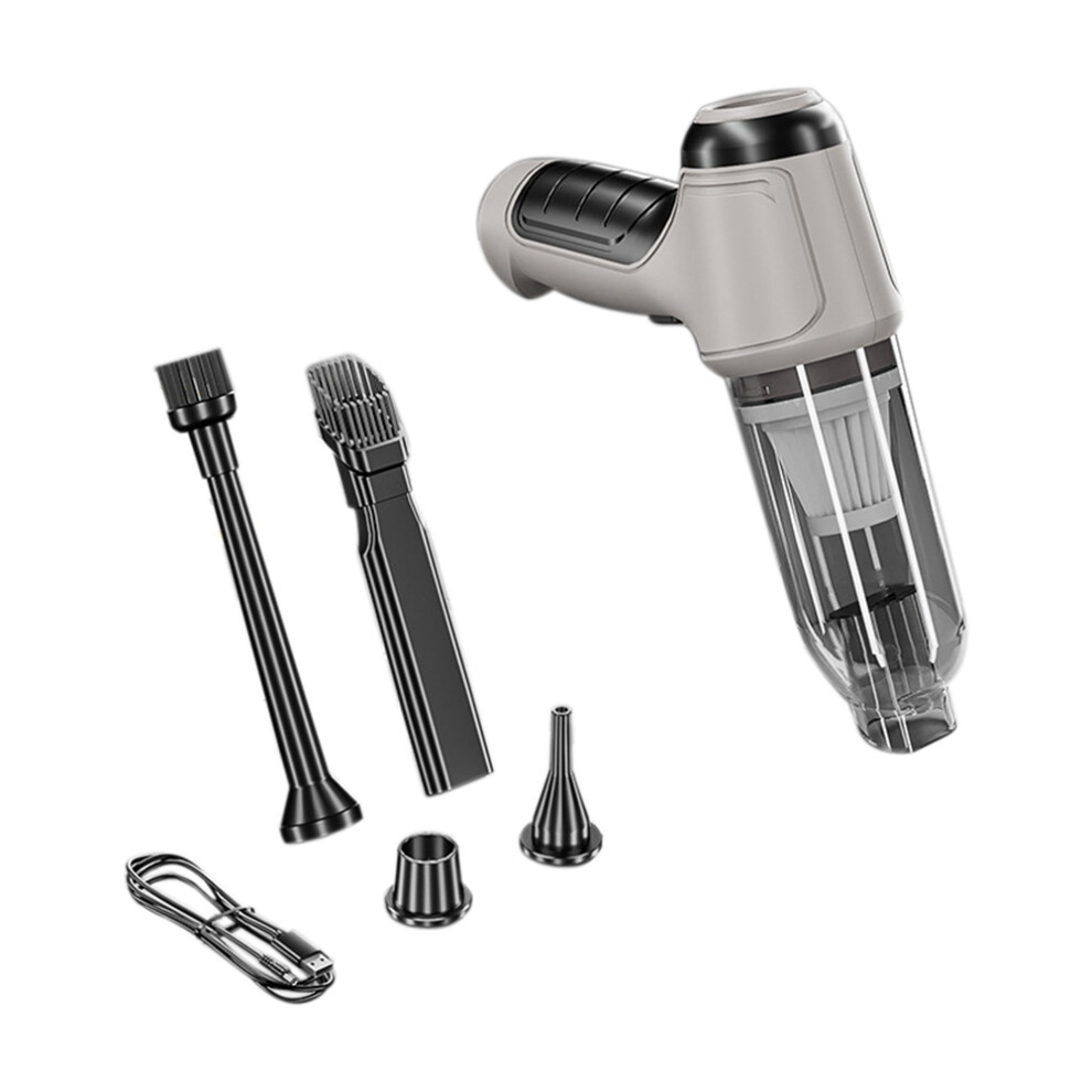 Aspiradora InaláMbrica Para Coche, ElectrodoméStico, Gris Y Blanco-image