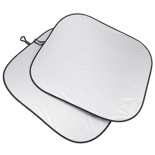 Windshield Sun Shade 2-Piece Car Sun Blocker Visor (Universal Fit)