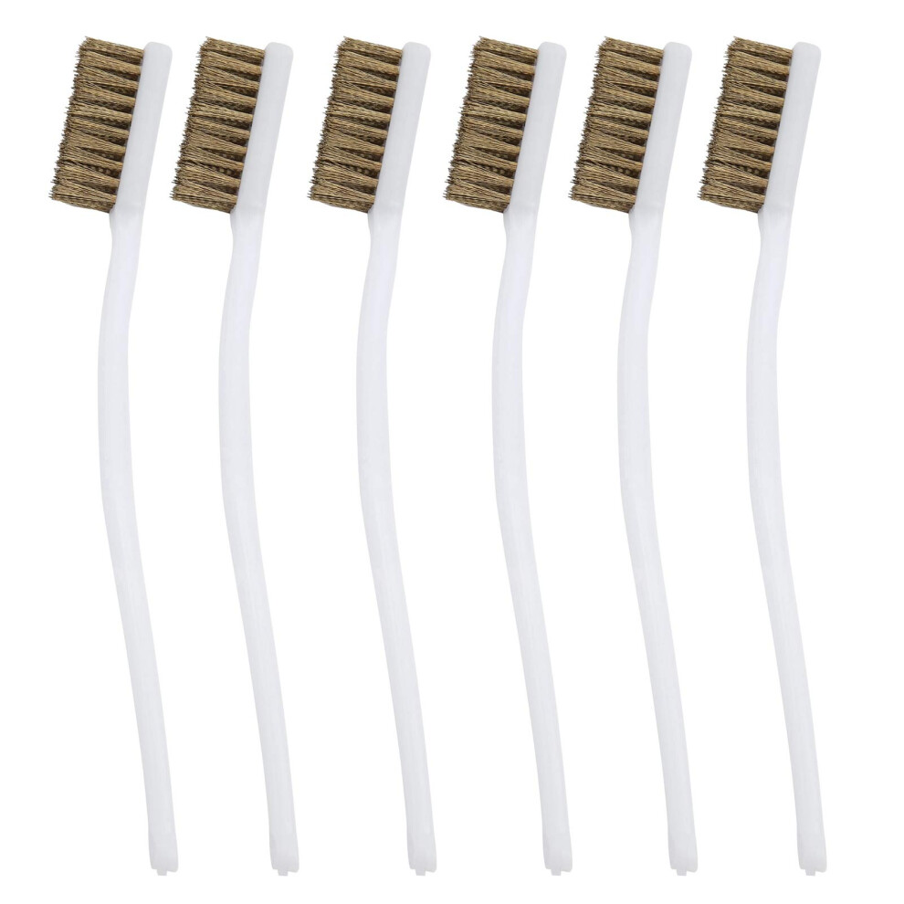 Copper Wire Brush, Ergonomic Handle, Rust Removal, Compact Design, Robust For Industrial Cleaning And Maintenance 6276012988214