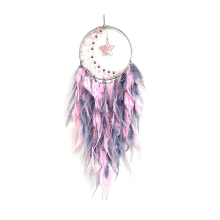 Dream Catcher for Bedroom,for Wall Hanging Craft Gifts Pink