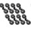 40 Pcs Sunshade Cloth Plastic Clip Net Round Sunshade Net Clip Black Clip 2