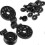 40 Pcs Sunshade Cloth Plastic Clip Net Round Sunshade Net Clip Black Clip 1