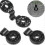 40 Pcs Sunshade Cloth Plastic Clip Net Round Sunshade Net Clip Black Clip 3