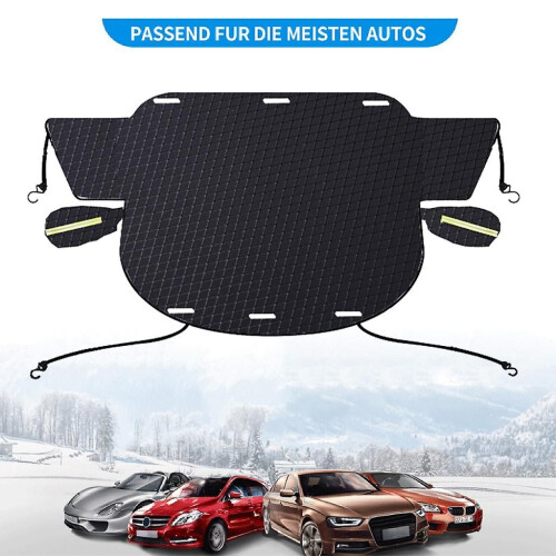 (Grün reflektierend) Auto-Windschutzscheiben-Regenschirm, Frontscheibe mit Magnet-Frostschutz gegen 1