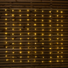 1.2 x 1.2m Light up Christmas Star Curtain Lights with 108 Warm White LEDs