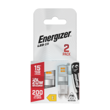 Energizer LED G9 200lm 1.8W 6500K (Daylight) Light Bulb - Pack of 2