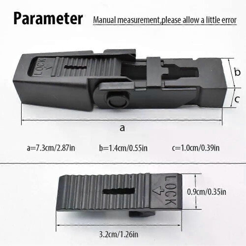 Front Windshield Wiper Blades 2Pcs Windshield Wiper Arm Fastener Clip Fastener Clips For BMW 5 Series 1
