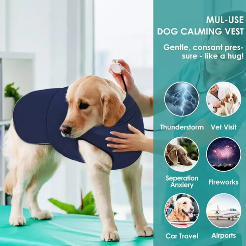 Dog Anxiety Vest,Thunder Jacket for Large Dog Calming Jacket,M 1