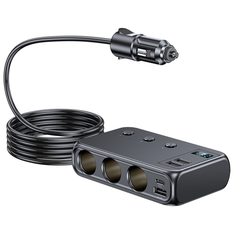 128W Car Charger Splitter Multi Ports Pd30w Lighter Adapter 4711161005266