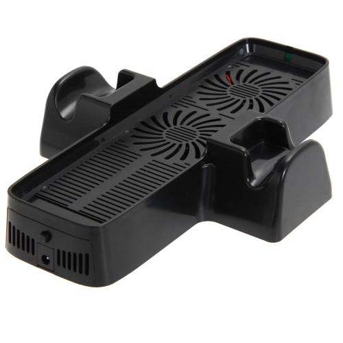 Console Cooling Fan with Dual Dock Stand for Game Controller