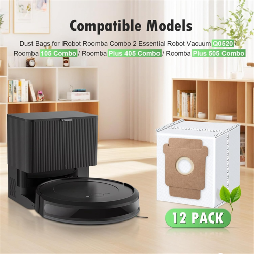 12 sacchetti antipolvere per 2 Essential Robot Q052/105 Combo 1