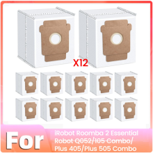 12 sacchetti antipolvere per 2 Essential Robot Q052/105 Combo