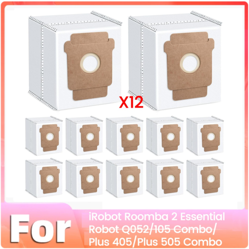 12 sacchetti antipolvere per 2 Essential Robot Q052/105 Combo