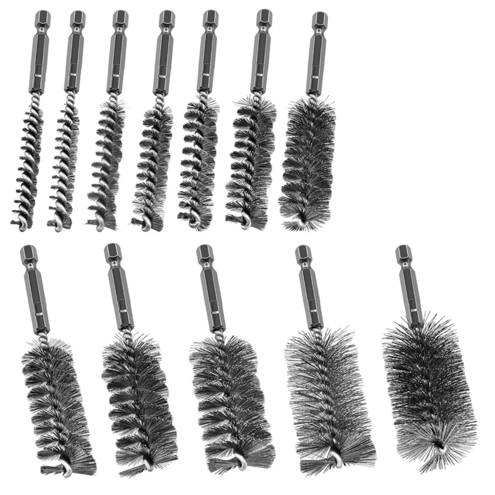 12Pcs Wire Bore Brush for Drill,Wire Brush Bore Cleaning Brush Set-image-OPC-PJ2PFJ8-NEW