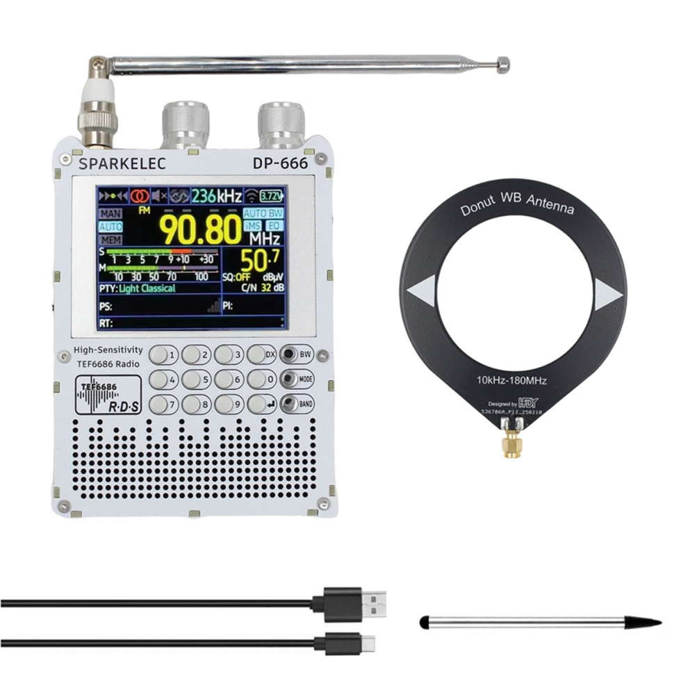 Tef6686 Dp-666 High Sensitivity Full Band Fm/Lw/Mw/Sw Shortwave Radio 4711373265267