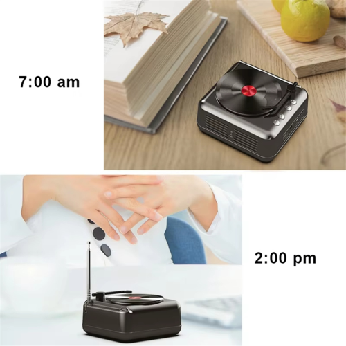 Portable Vinyl Record Player Excellent Bass Anti-Interference 2