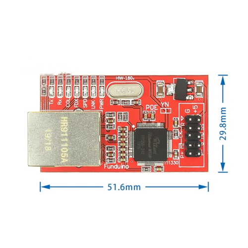 Mini W5100 LAN Ethernet Shield Netværkskortmodul 2