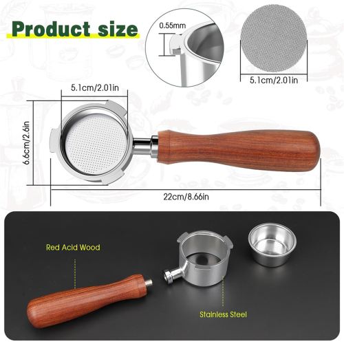 Siebträger 51 mm für Dedica EC680/EC685 Kaffeemaschine 1